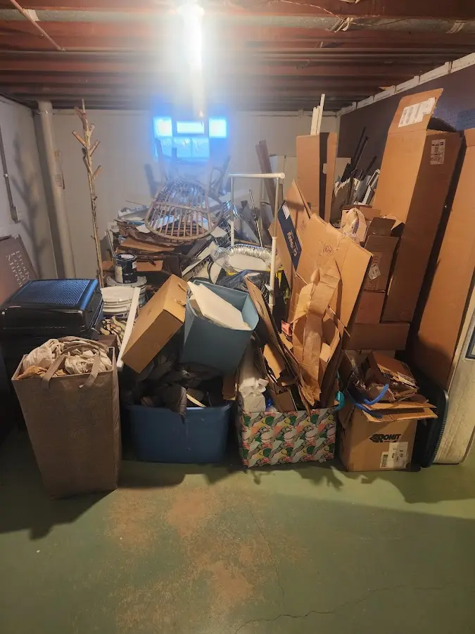 Roll-off dumpster container at job site for Cleanout Dumpster Rental in Filer